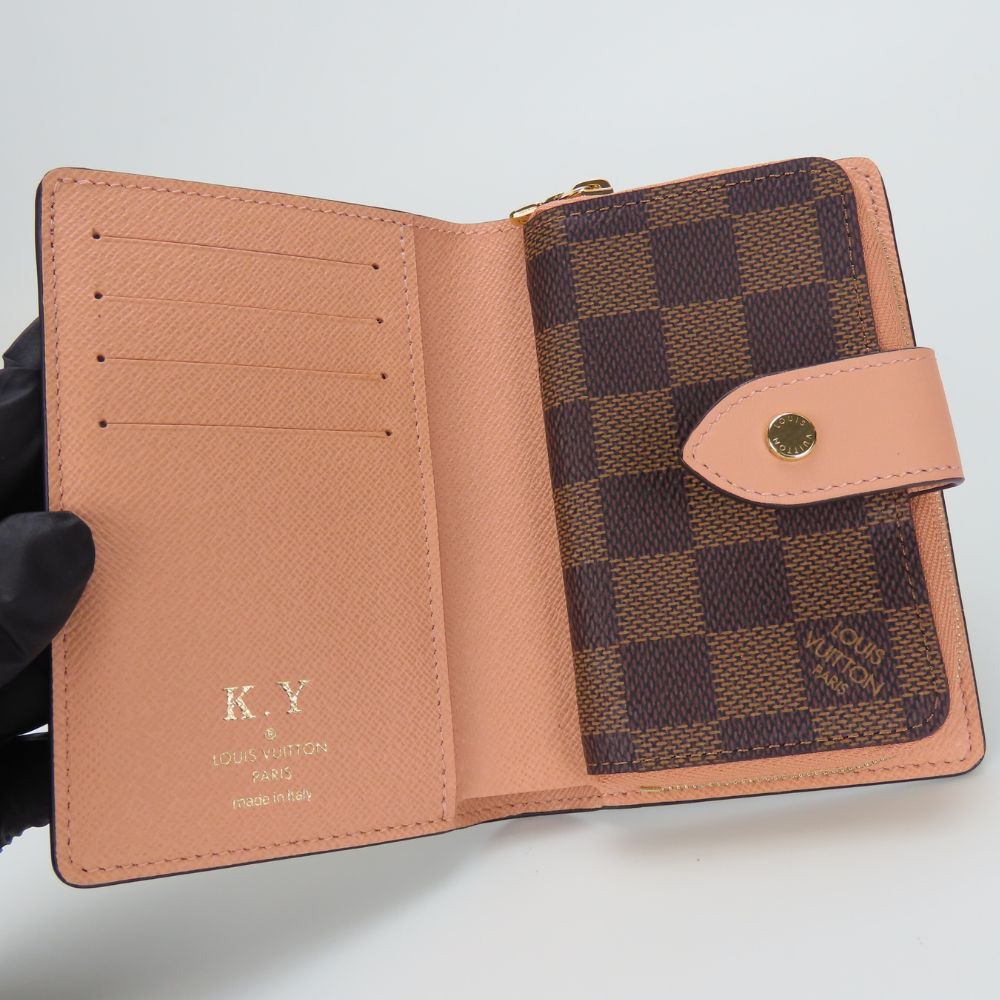 Louis Vuitton Bifold Wallet N60380 Damier Ebene Portefeuille Juliet Women