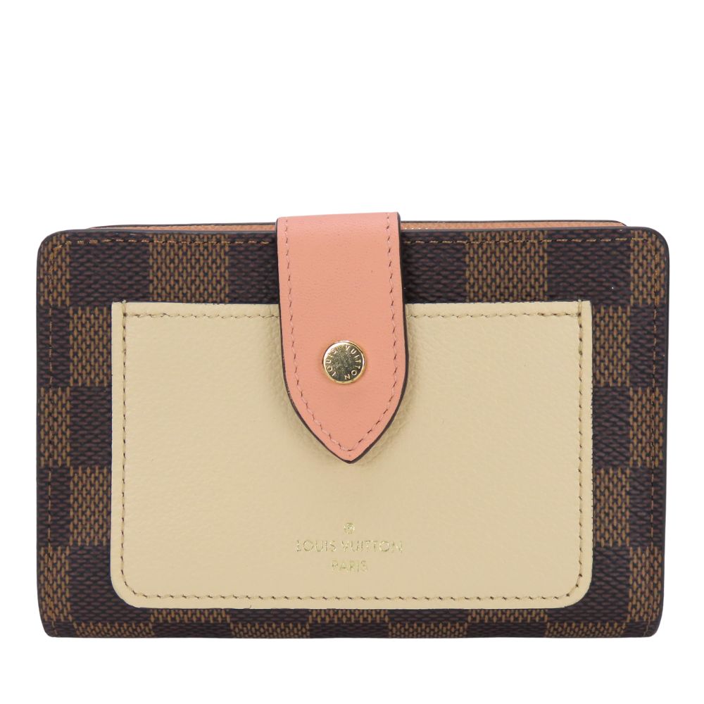 Louis Vuitton Bifold Wallet N60380 Damier Ebene Portefeuille Juliet Women