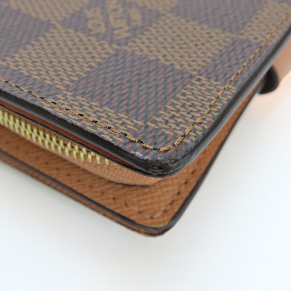 Louis Vuitton Bifold Wallet N60380 Damier Ebene Portefeuille Juliet Women