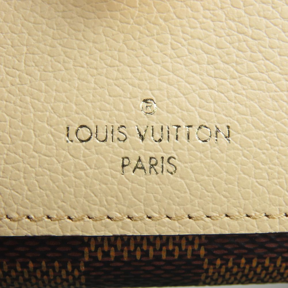 Louis Vuitton Bifold Wallet N60380 Damier Ebene Portefeuille Juliet Women