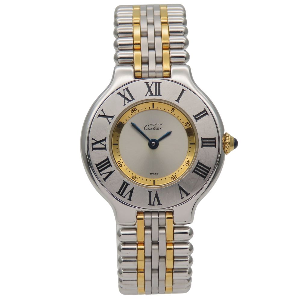 Cartier Watches Quartz W10075F4 Stainless Steel Silver Vantian Sm Mast 21 Silver Dial Women
