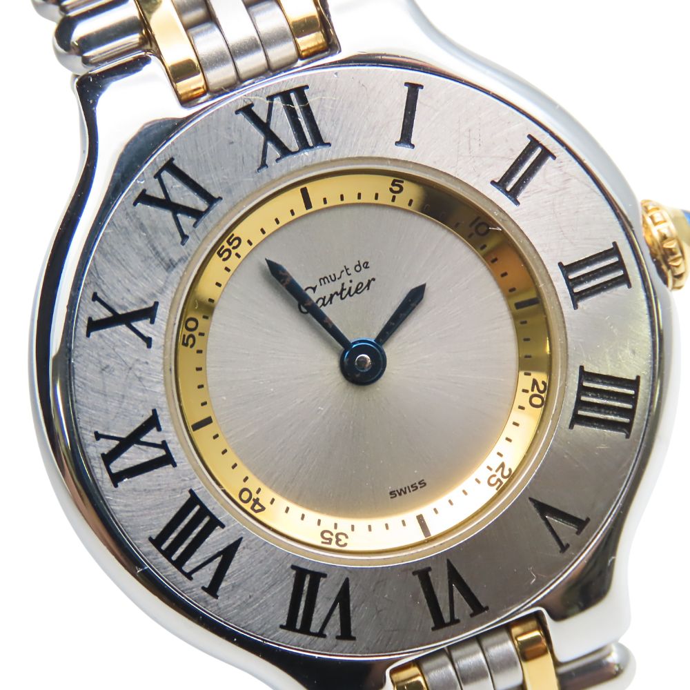 Cartier Watches Quartz W10075F4 Stainless Steel Silver Vantian Sm Mast 21 Silver Dial Women
