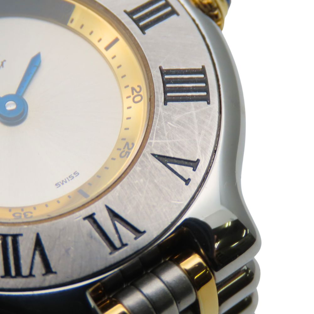 Cartier Watches Quartz W10075F4 Stainless Steel Silver Vantian Sm Mast 21 Silver Dial Women
