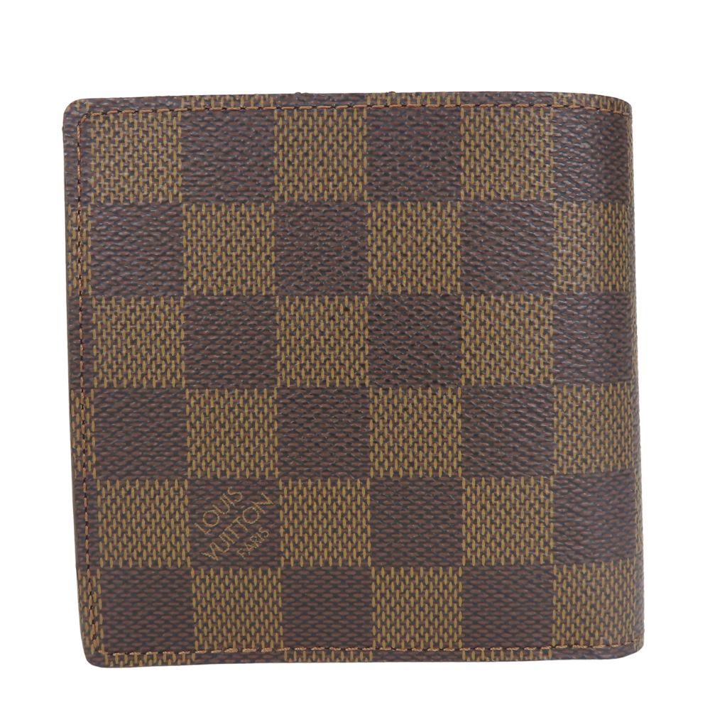 Louis Vuitton Bifold Wallet N61675 Damier Brown Portefeuilleemarco Mens(Unisex)