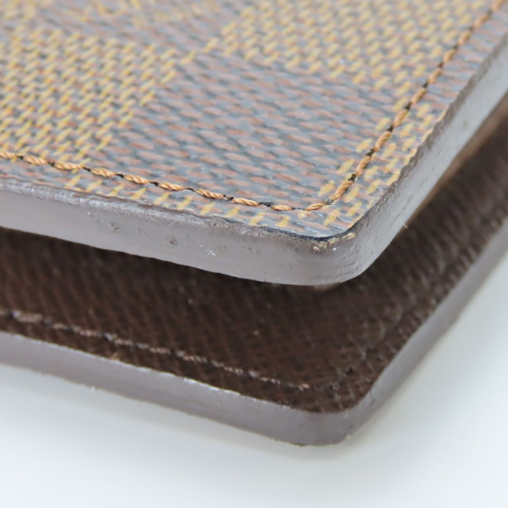 Louis Vuitton Bifold Wallet N61675 Damier Brown Portefeuilleemarco Mens(Unisex)