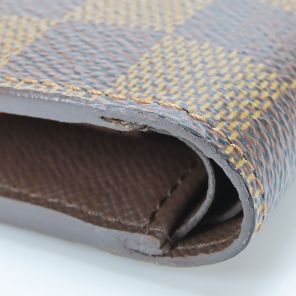 Louis Vuitton Bifold Wallet N61675 Damier Brown Portefeuilleemarco Mens(Unisex)