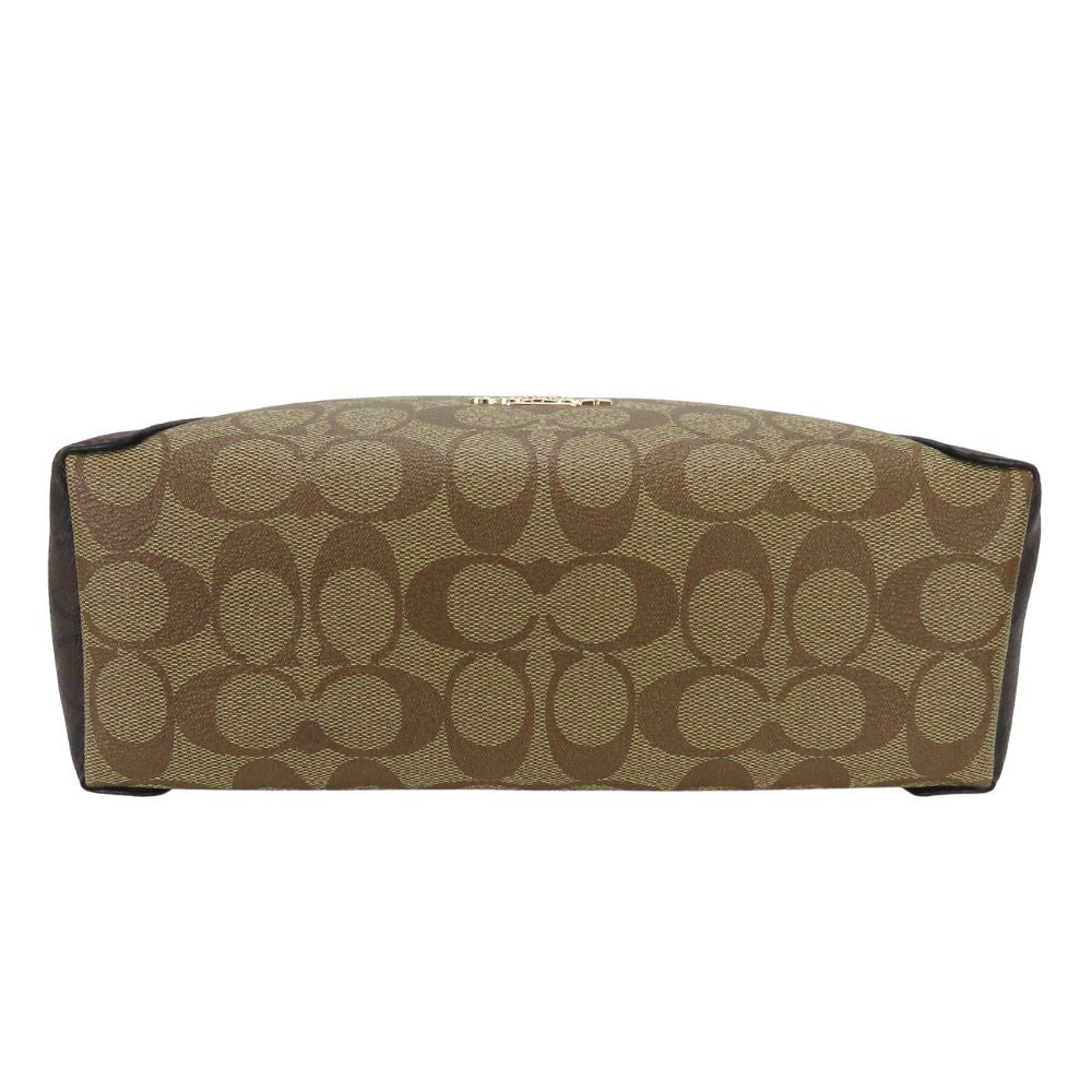 Coach Handbag C6838 Pvc Coated Canvas Beige Signature