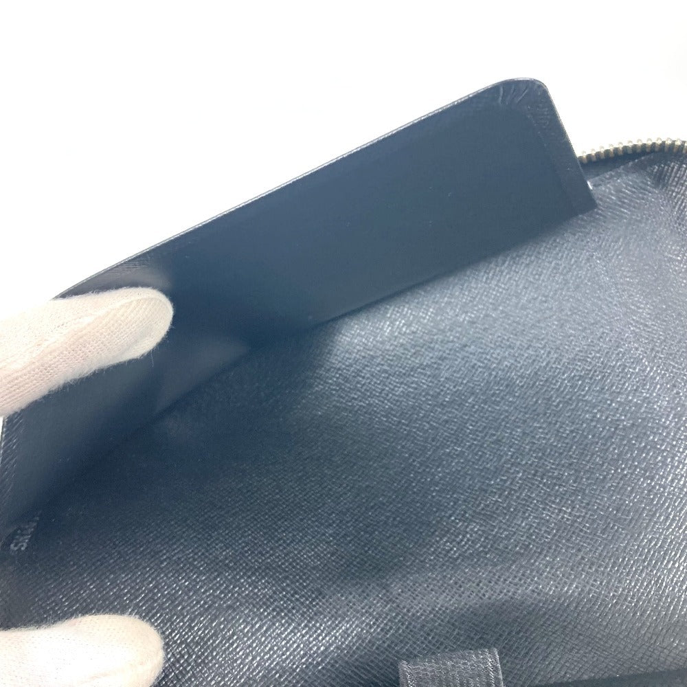 Louis Vuitton Long Wallet Purse M63852 Epi Leather Black Epi Zippy Organizer Mens