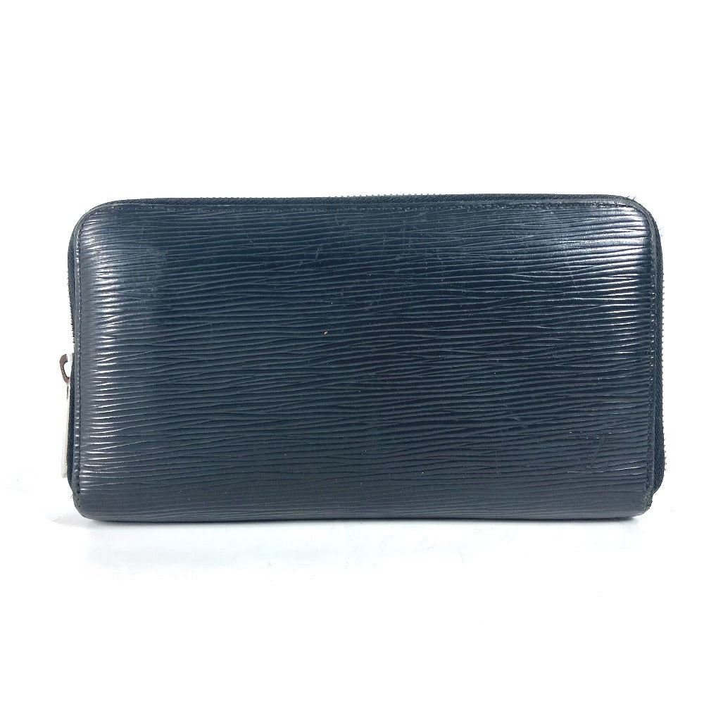 Louis Vuitton Long Wallet Purse M63852 Epi Leather Black Epi Zippy Organizer Mens