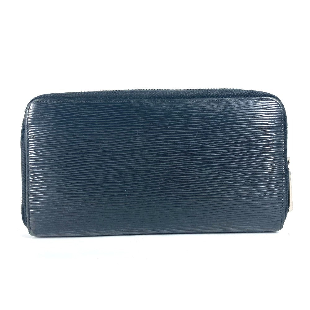 Louis Vuitton Long Wallet Purse M63852 Epi Leather Black Epi Zippy Organizer Mens