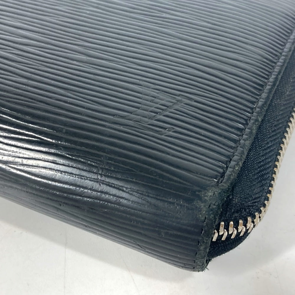 Louis Vuitton Long Wallet Purse M63852 Epi Leather Black Epi Zippy Organizer Mens