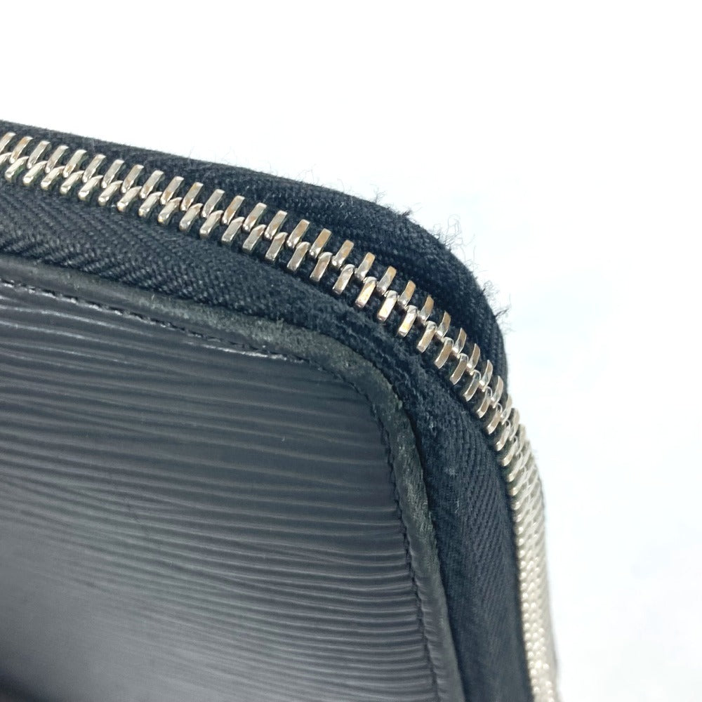 Louis Vuitton Long Wallet Purse M63852 Epi Leather Black Epi Zippy Organizer Mens