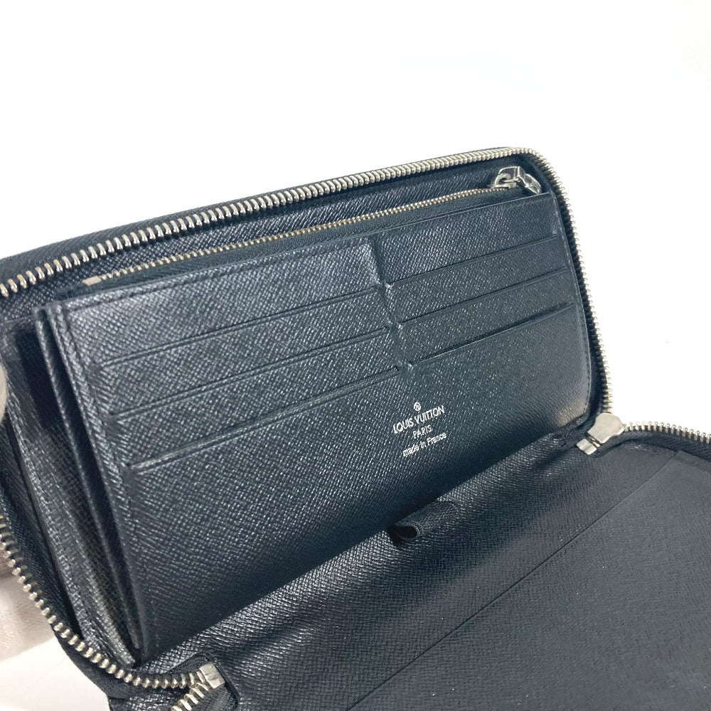 Louis Vuitton Long Wallet Purse M63852 Epi Leather Black Epi Zippy Organizer Mens