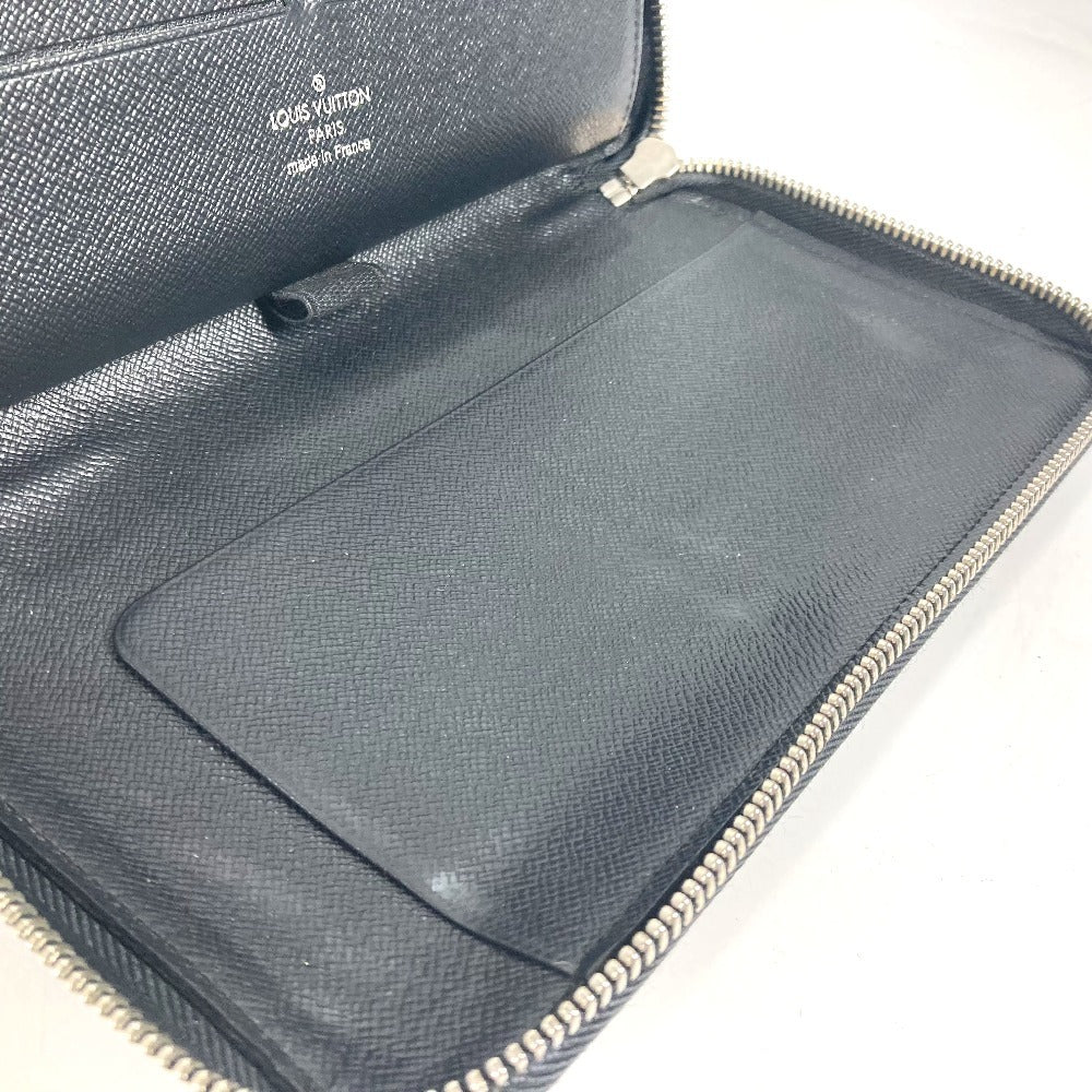 Louis Vuitton Long Wallet Purse M63852 Epi Leather Black Epi Zippy Organizer Mens