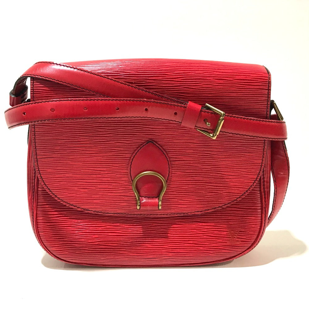 Louis Vuitton Shoulder Bag M52197 Epi Leather Red Epi Saint-Cloud Women