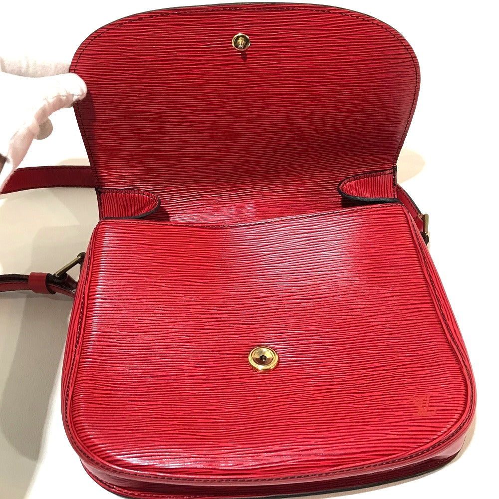 Louis Vuitton Shoulder Bag M52197 Epi Leather Red Epi Saint-Cloud Women