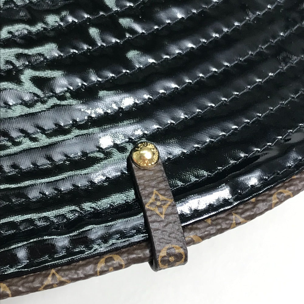 Louis Vuitton Hat M77020 Enamel Black Monogram Flower Bob Rainey Day Unisex(Unisex)