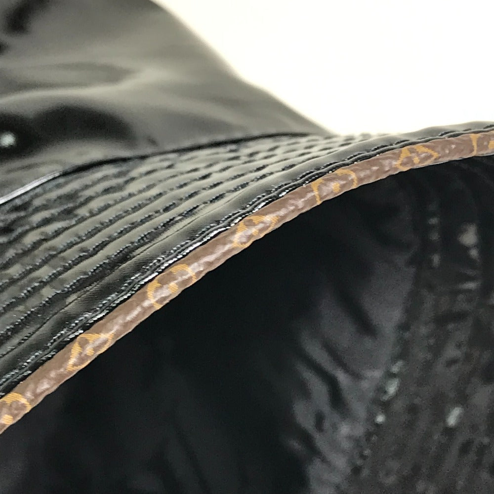 Louis Vuitton Hat M77020 Enamel Black Monogram Flower Bob Rainey Day Unisex(Unisex)