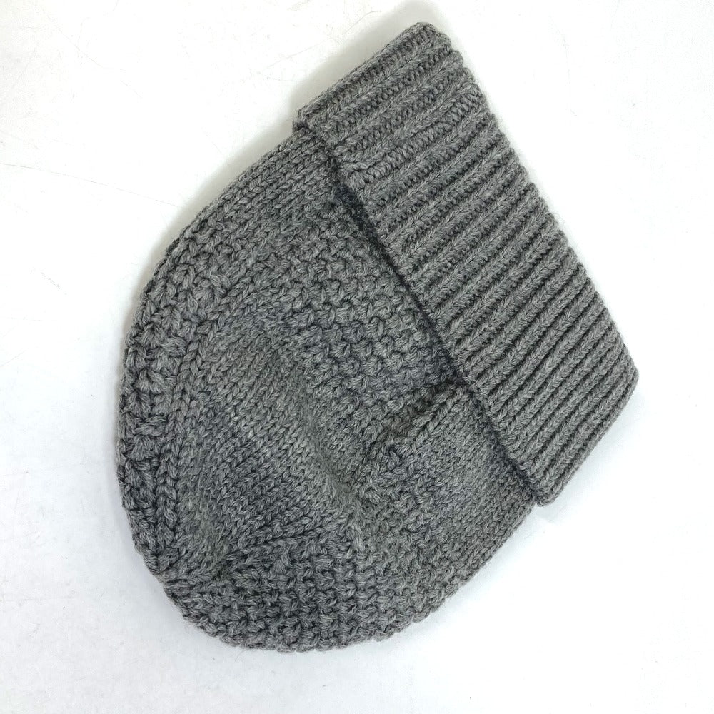 Louis Vuitton Knit Hat M74404 Wool Gray Beanie Knit Cap Damier Bonnet Helsinki Unisex(Unisex)