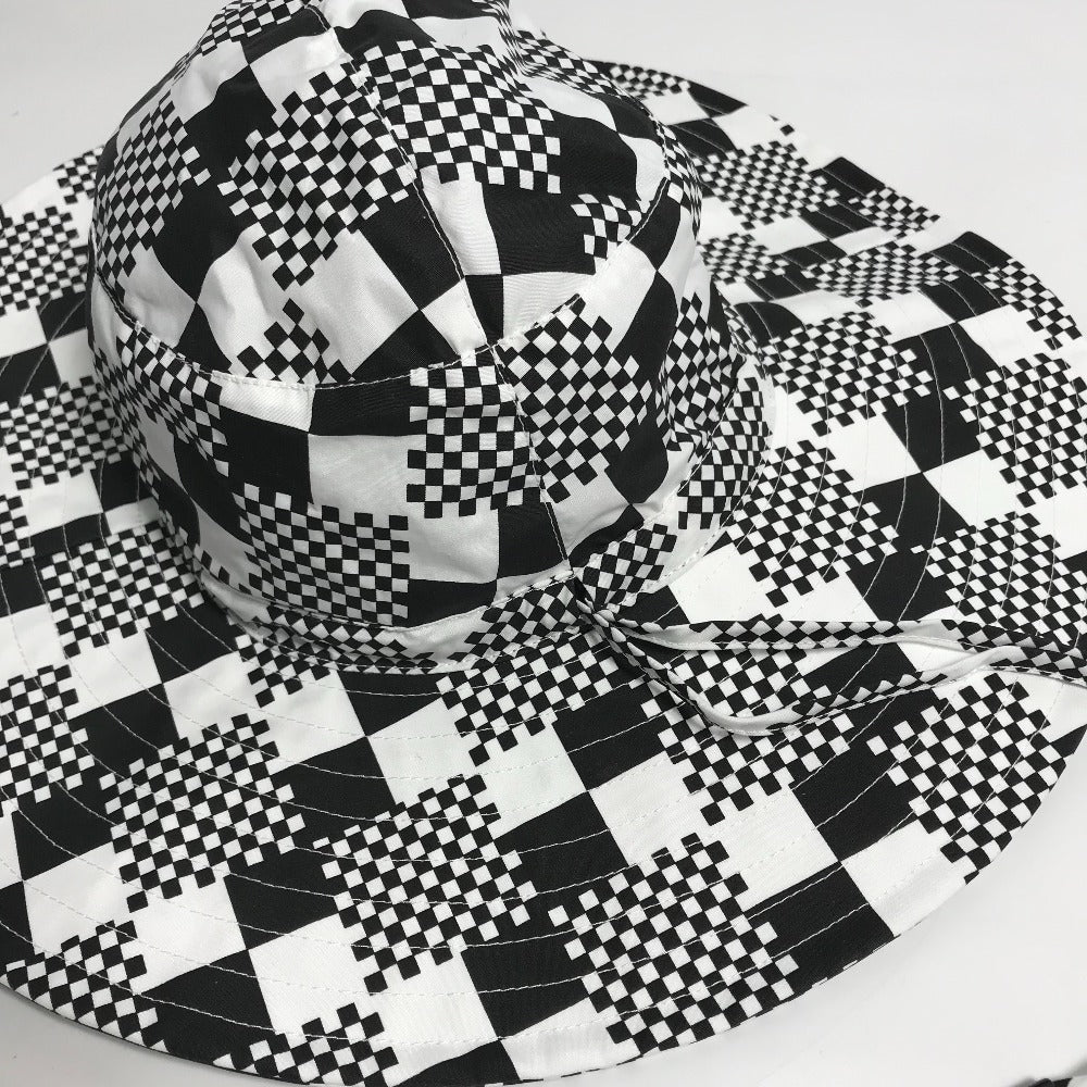 Louis Vuitton Hat Mp2965 Polyester / Cotton Black Distorted Damier Hat Mens
