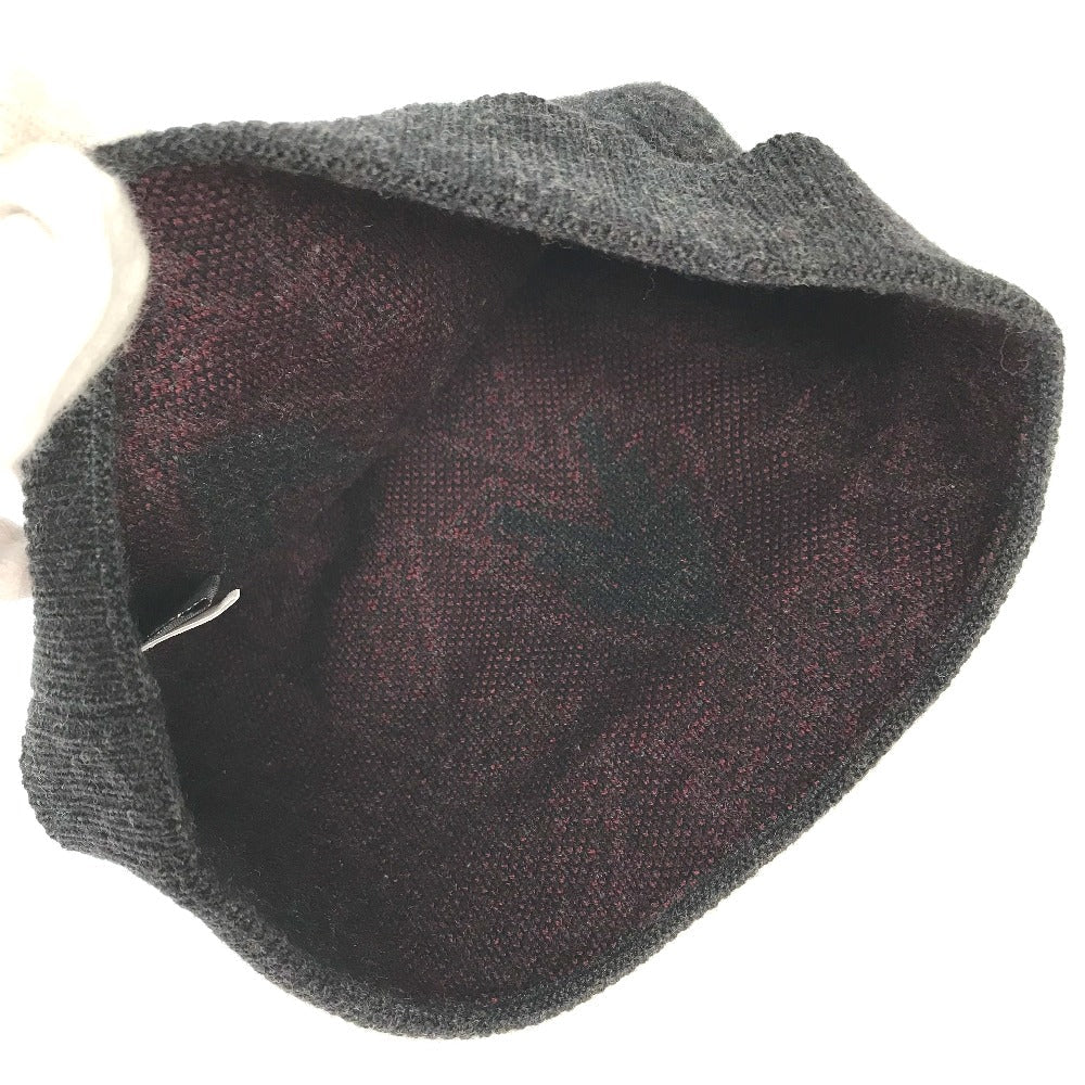 Louis Vuitton Knit Hat M70013 Wool / Cashmere Gray Logo