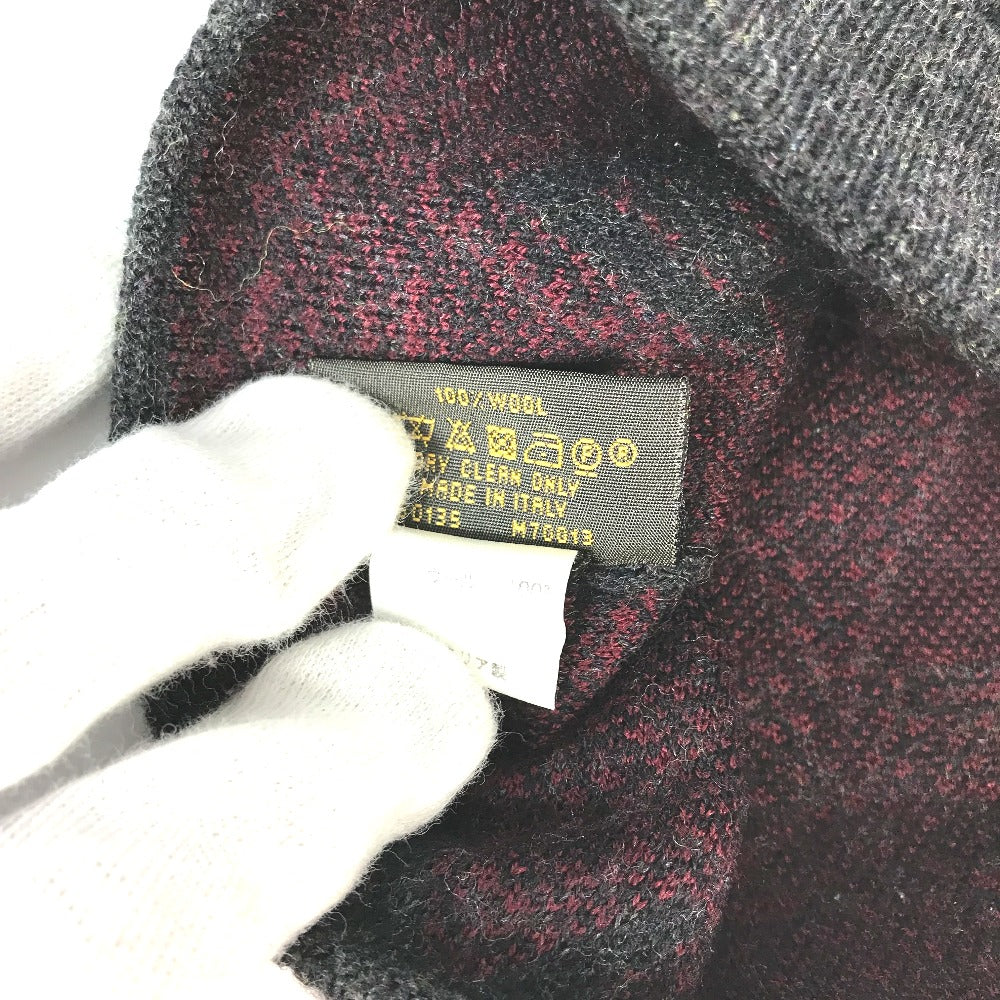 Louis Vuitton Knit Hat M70013 Wool / Cashmere Gray Logo
