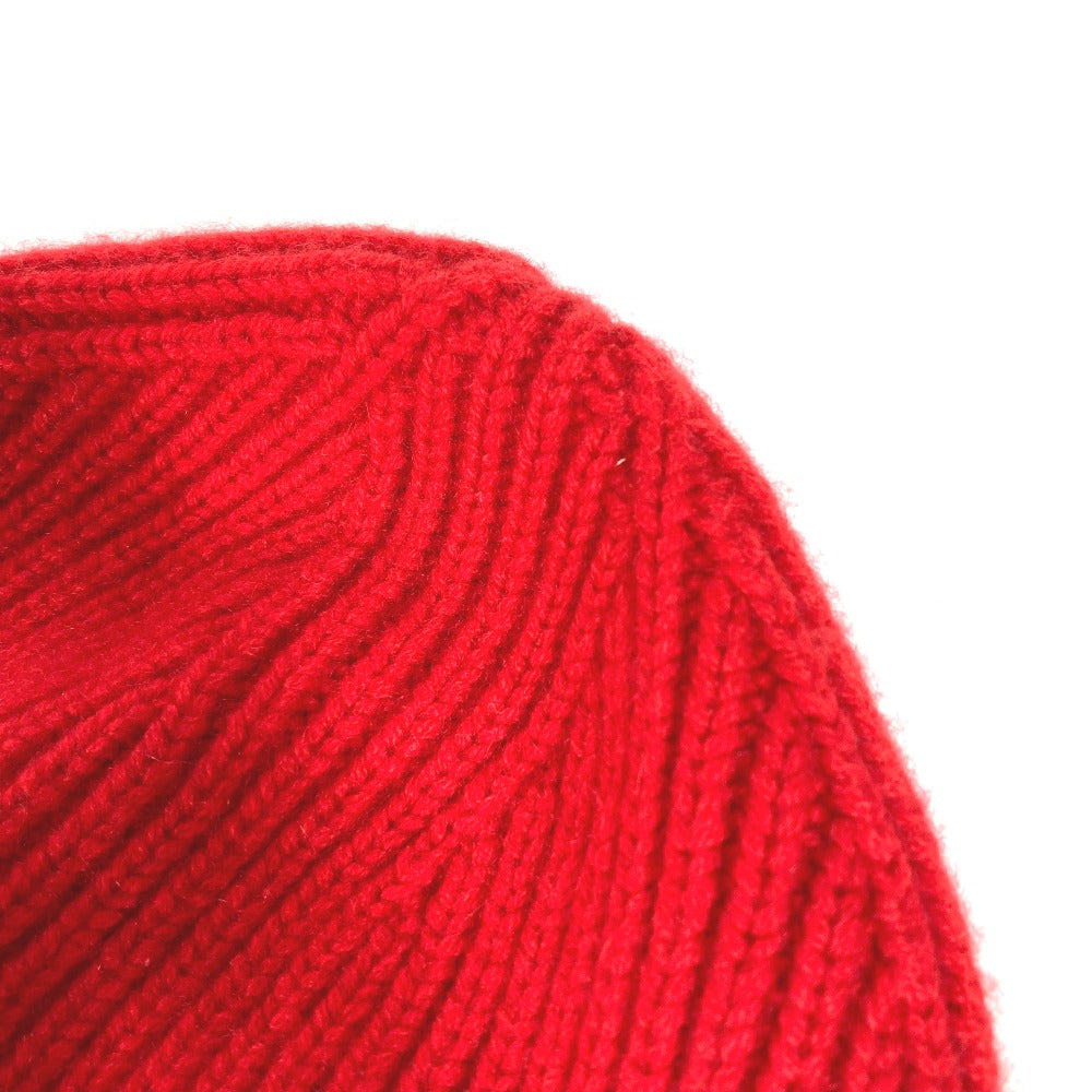 Louis Vuitton Knit Hat Mp3249 Cashmere Red Lv Logo Bonnet Lv Ahead Logo Mens