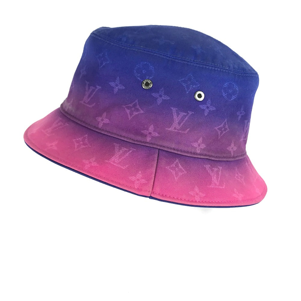 Louis Vuitton Hat Mp3297 Cotton Pink Bucket Hat Illusion Monogram L