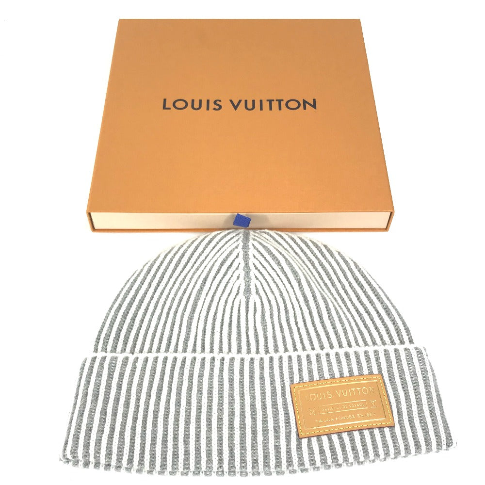 Louis Vuitton Knit Hat M92566 Cashmere Gray Flight Mode Beanie Neverfull