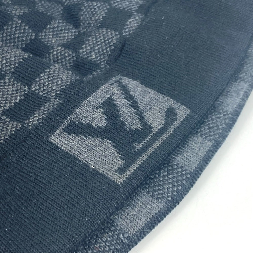 Louis Vuitton Knit Hat M74197 Wool Gray Bonne Petit Damier