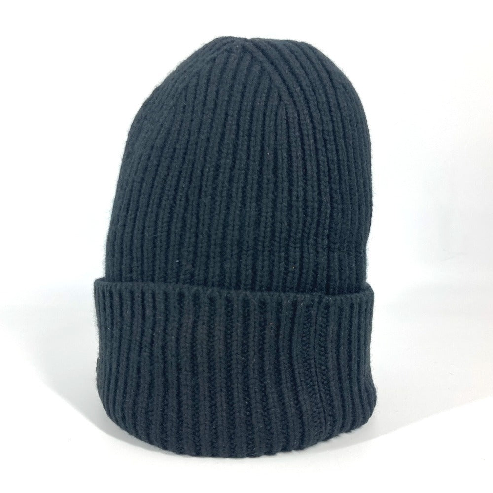 Louis Vuitton Knit Hat M76591 Cashmere Black Bonnet Lv Ahead Mens