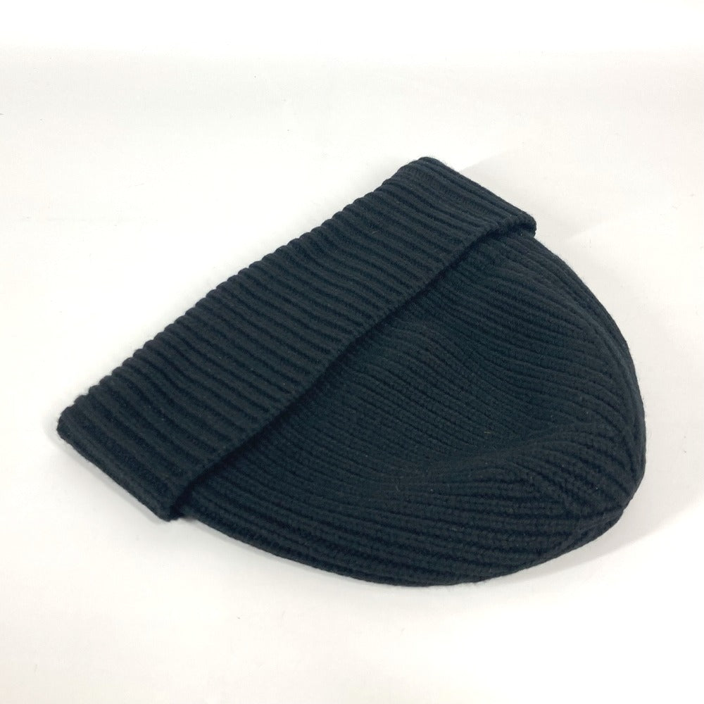 Louis Vuitton Knit Hat M76591 Cashmere Black Bonnet Lv Ahead Mens