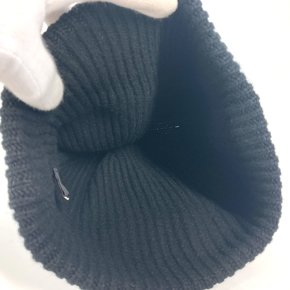 Louis Vuitton Knit Hat M76591 Cashmere Black Bonnet Lv Ahead Mens
