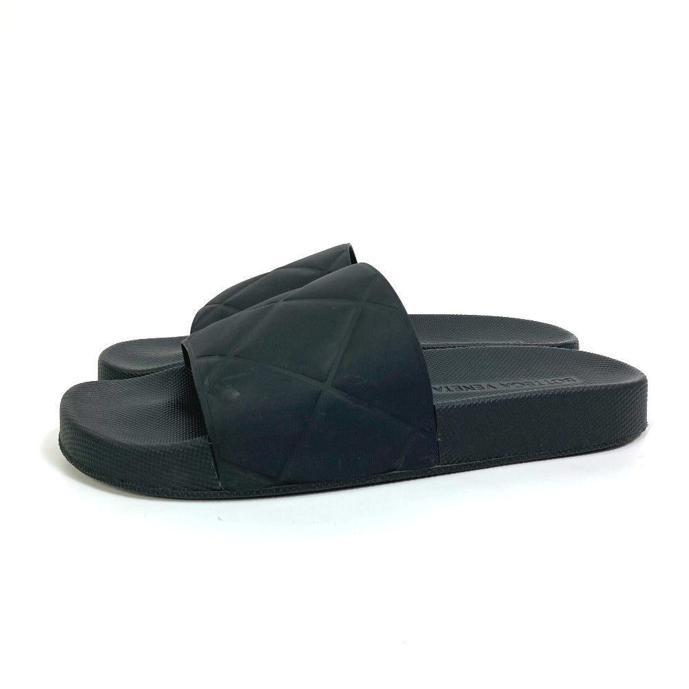 Bottegaveneta Sandals 640050 Rubber Black Flat Intre Slider Mens 39
