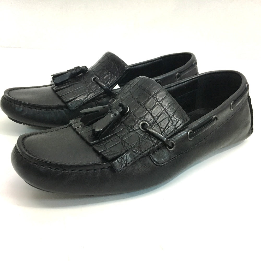 Bottegaveneta Leather Shoes 428434 Leather Black Flat Shoes Mens 39