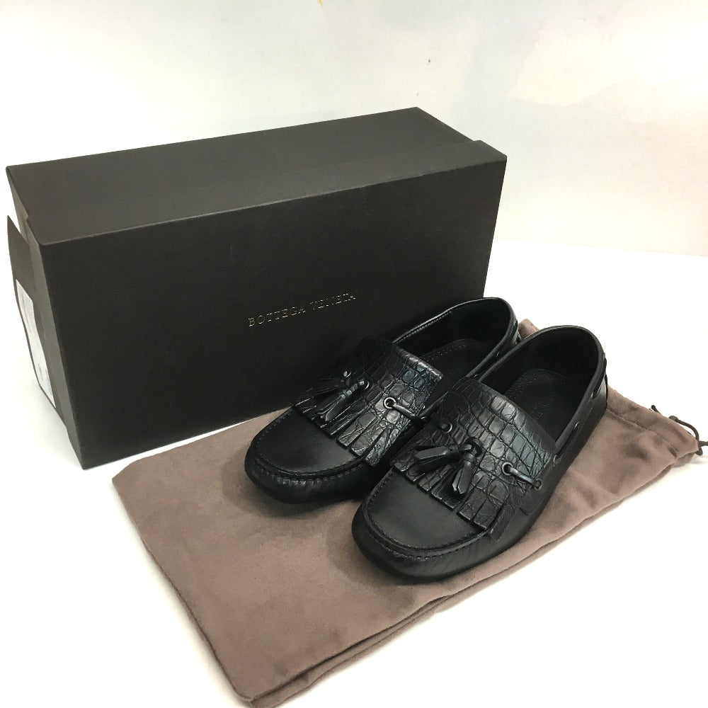 Bottegaveneta Leather Shoes 428434 Leather Black Flat Shoes Mens 39
