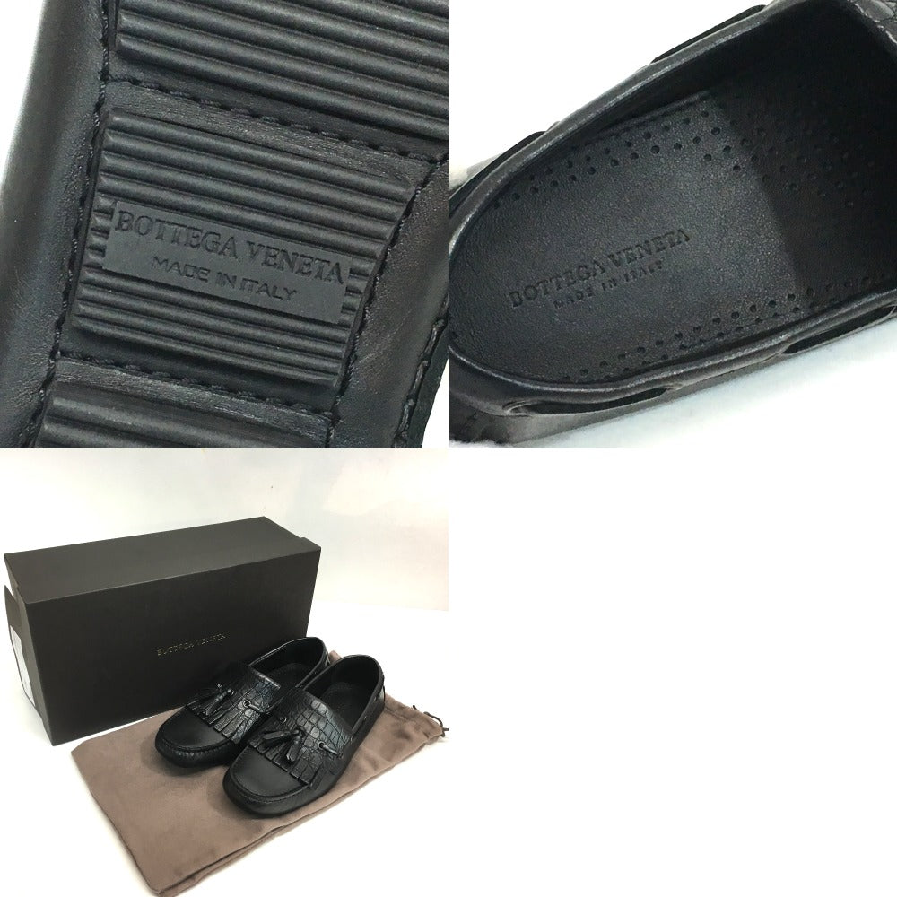 Bottegaveneta Leather Shoes 428434 Leather Black Flat Shoes Mens 39