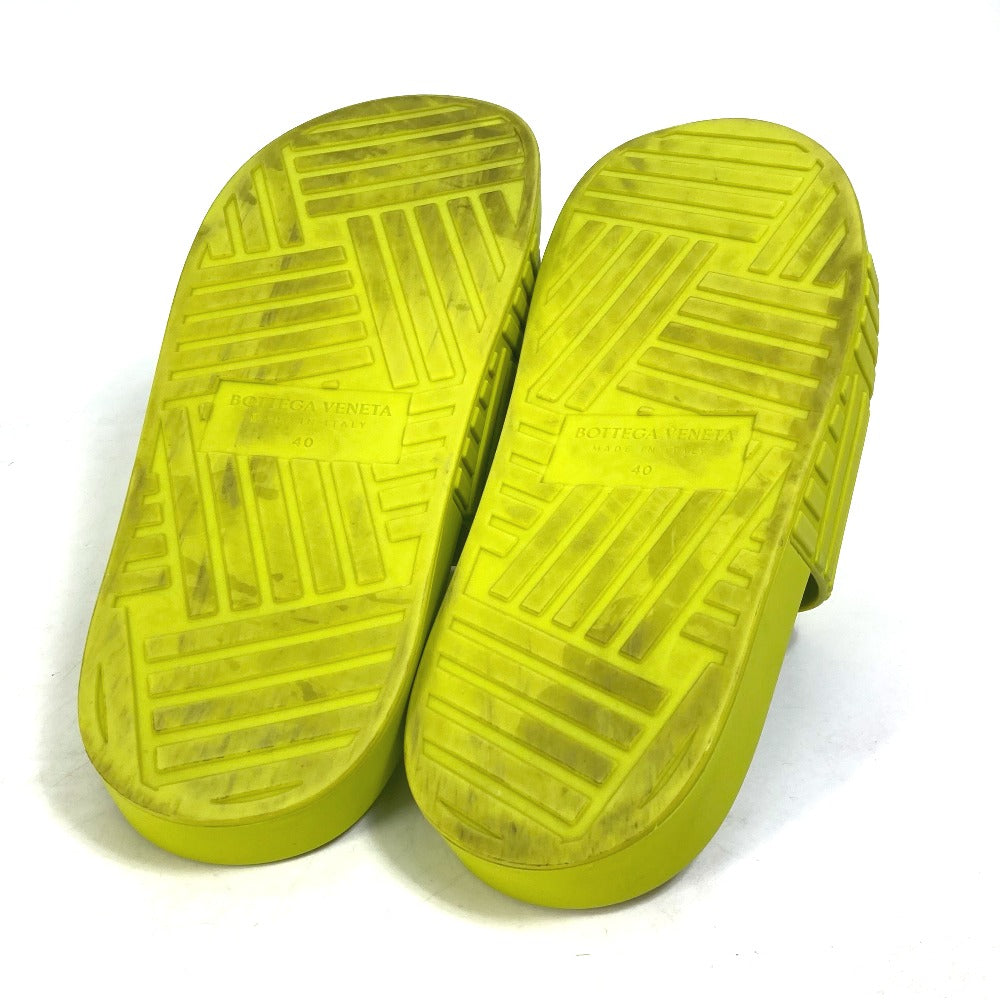 Bottegaveneta Sandals 690105 Rubber Green Shoes Slide Sandals Mens 40