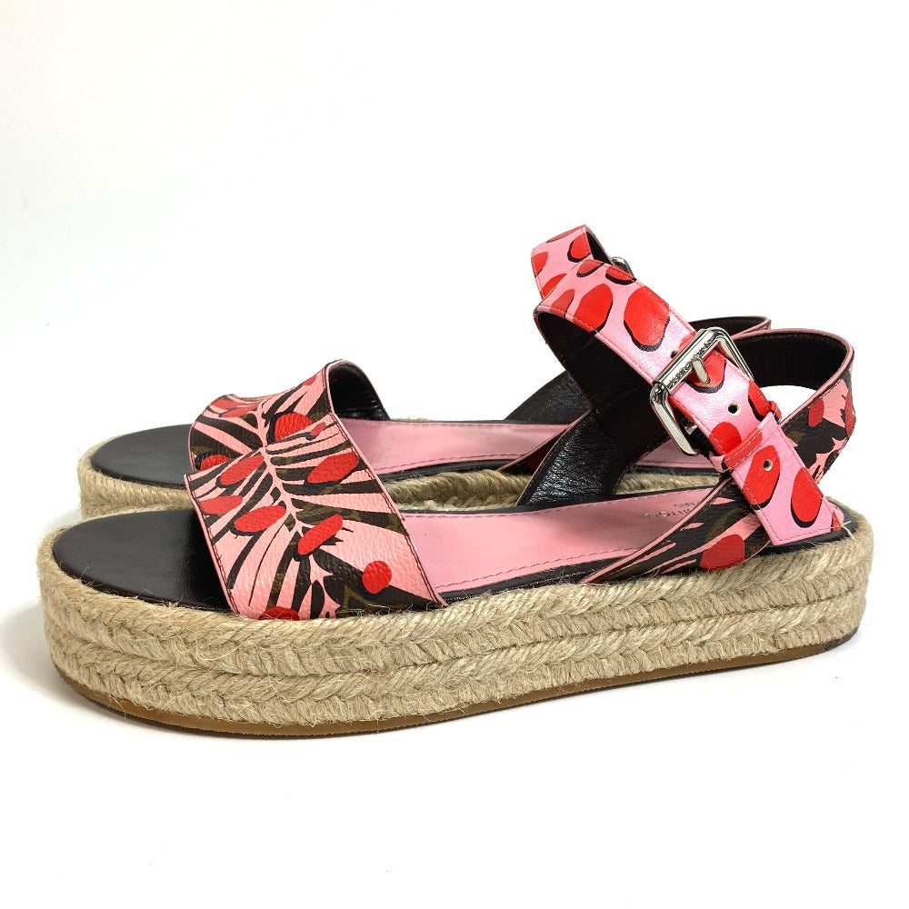 Louis Vuitton Sandals Monogram Canvas Pink Monogram Jungle Dot Women 36