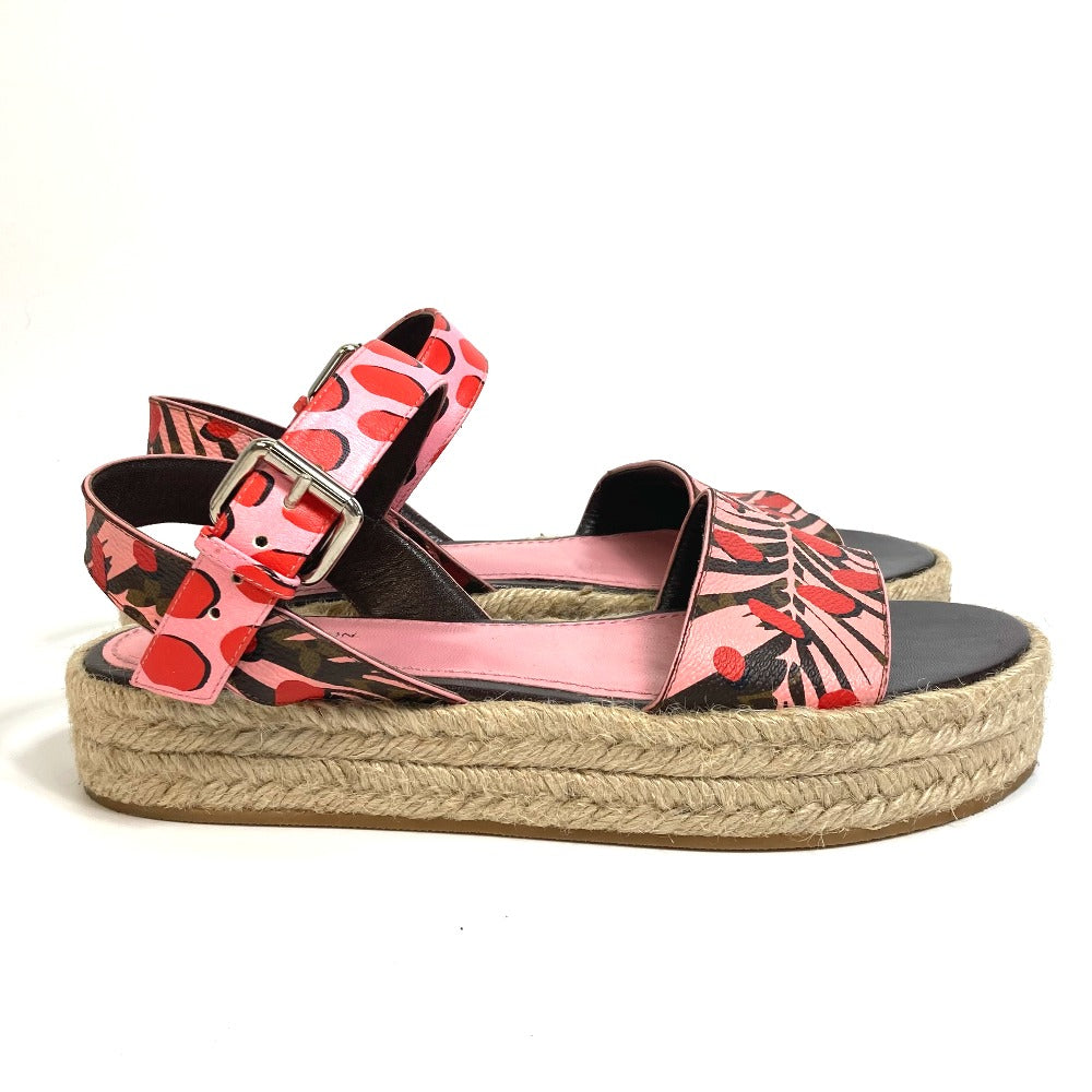 Louis Vuitton Sandals Monogram Canvas Pink Monogram Jungle Dot Women 36