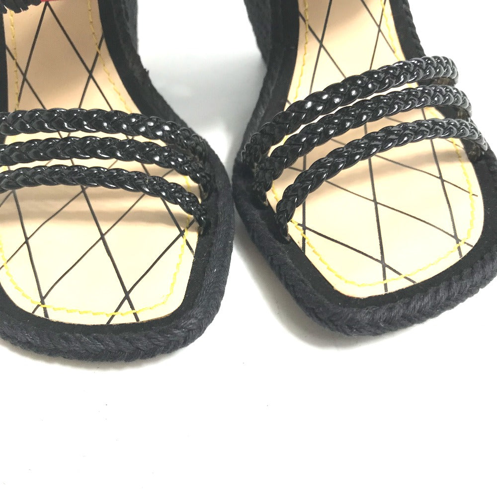 Louis Vuitton Sandals Leather Red Tribal Mask Collection Wedge Sole Monogram Women 35