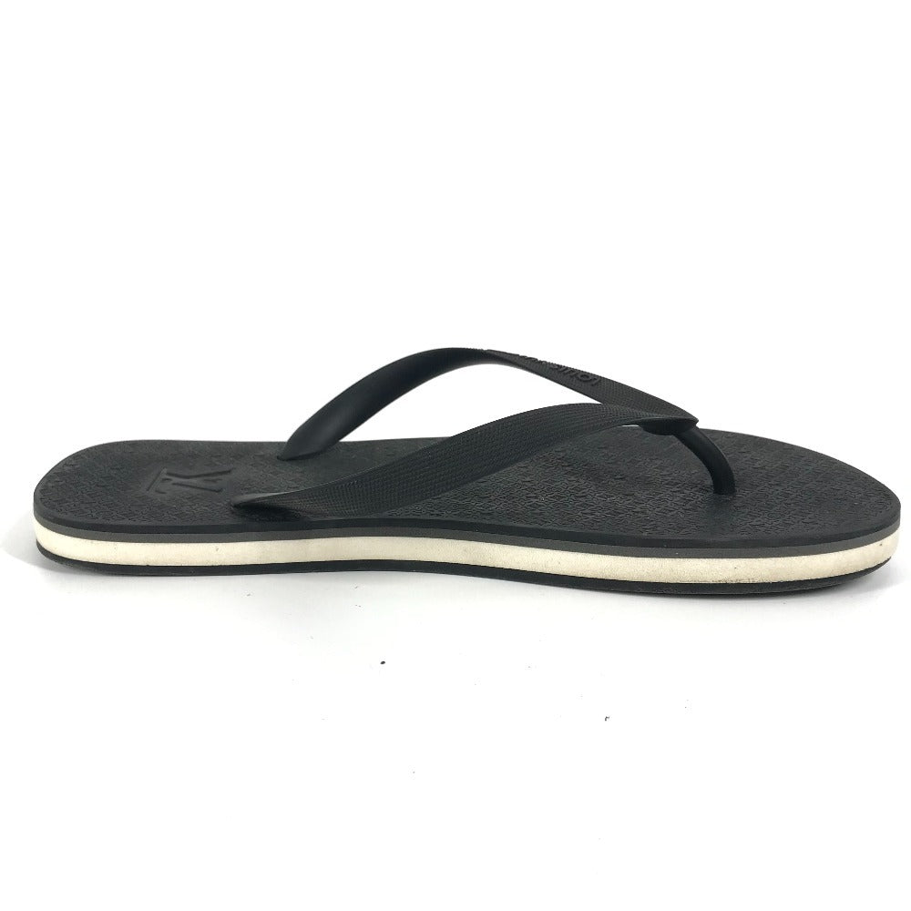 Louis Vuitton Sandals Rubber Black Monogram Logo Beach Sandals Mens 8