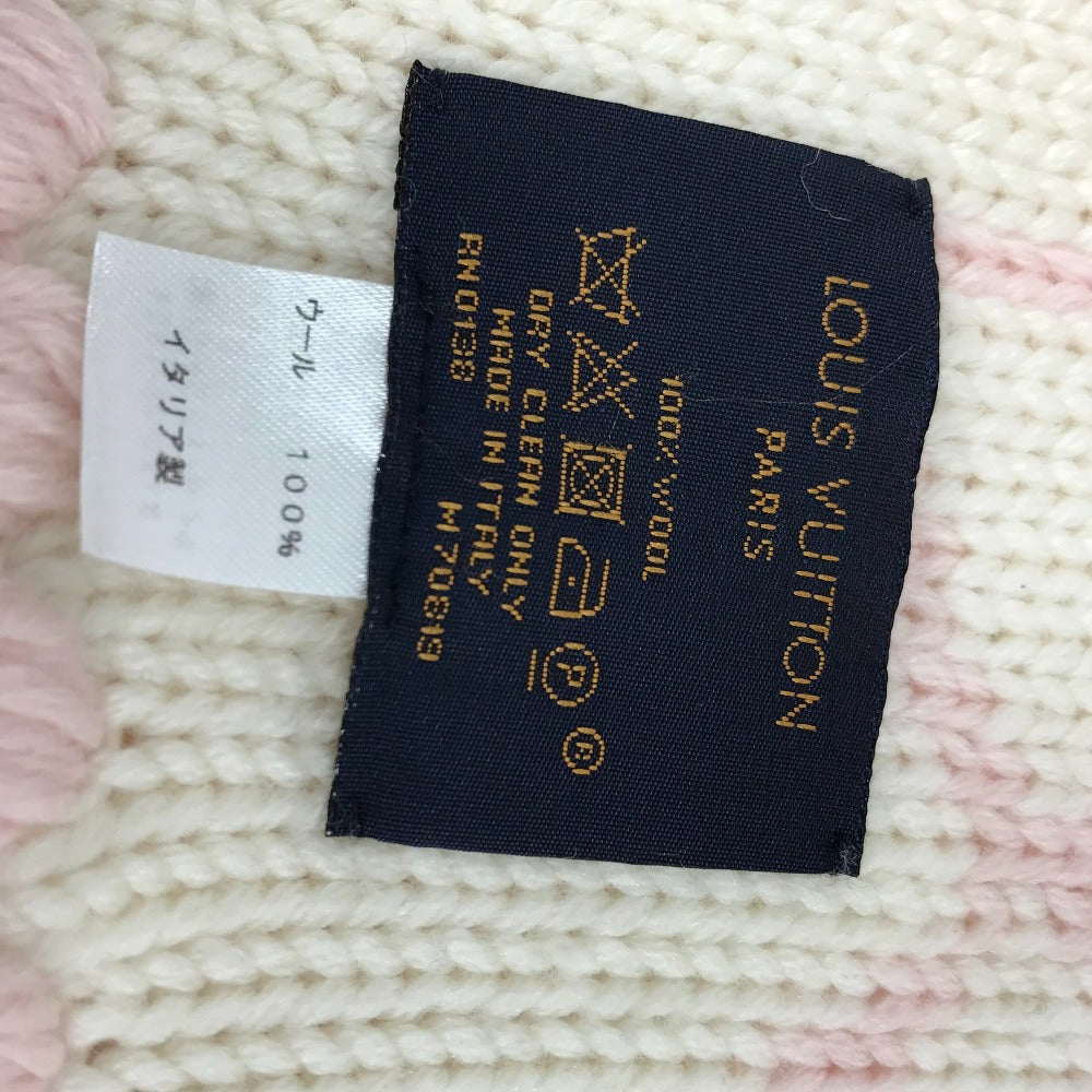 Louis Vuitton Scarf M70819 Wool Pink Echarpe Morning Scarf Women