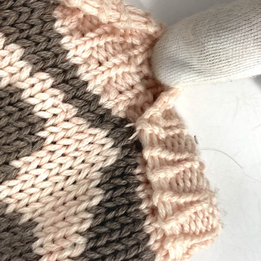 Louis Vuitton Scarf Wool Pink Type Monogrammed Snood Women