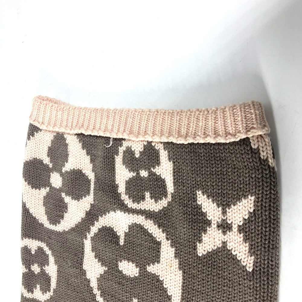Louis Vuitton Scarf Wool Pink Type Monogrammed Snood Women
