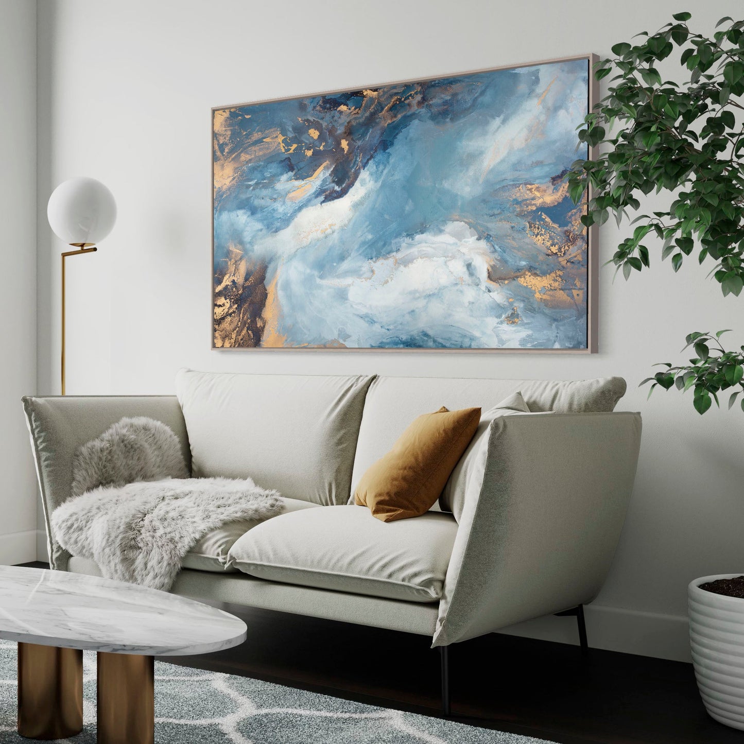 Celestial Sapphire - Canvas Print By Julia