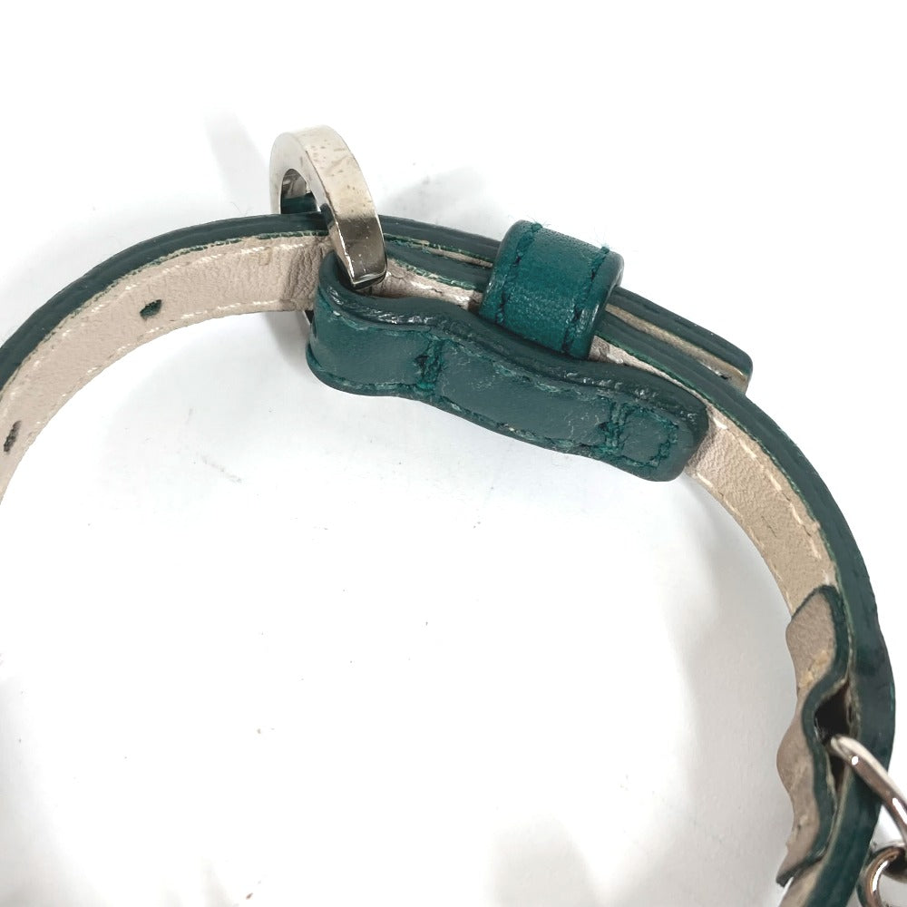 Bvlgari Bracelet Leather Green Bvlgari Bvlgari Logo 5 Icon Charms Mens