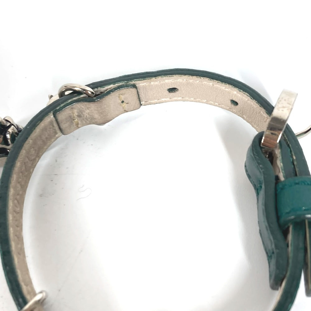 Bvlgari Bracelet Leather Green Bvlgari Bvlgari Logo 5 Icon Charms Mens