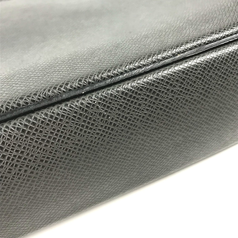 Louis Vuitton Business Bag M30643 Taiga Leather Black Taiga Portodocument Business Pdv Mens