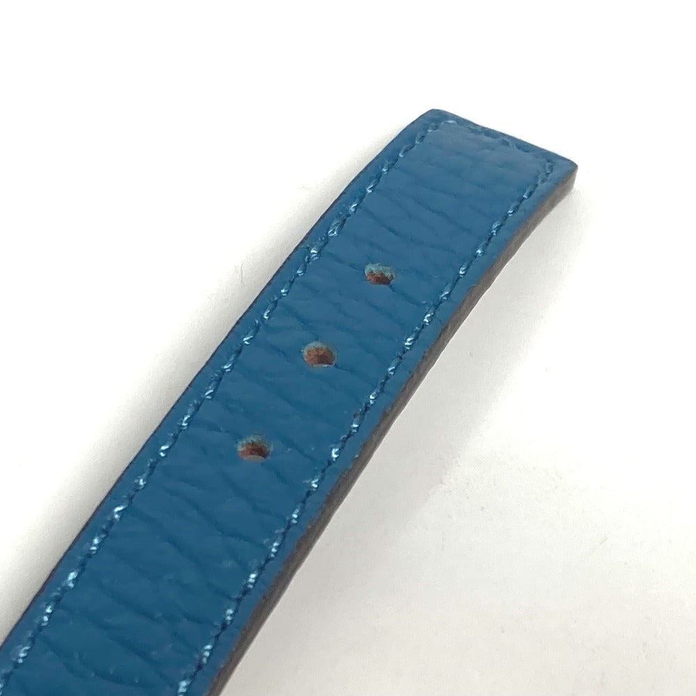 Louis Vuitton Bracelet M6015E Taurillon Clemence Leather Blue Bracelet Lv Unisex(Unisex)